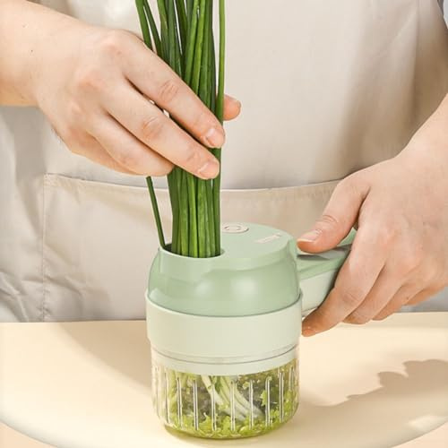 Picador eléctrico de verduras de mano, picador de verduras y frutas, cortador de cebolla, procesador de pimienta, 2074613576