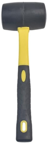 MERZHCHARE 16 oz Rubber Mallet Hammer for Multipurpose Use, Doublesided & Lightweight Soft Hammer for Home Decoration Installation