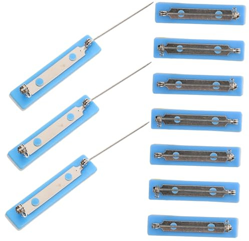 Lurrose Sicherheitsnadeln Selbstklebend 10 Stück Mit Doppelseitigem Klebeband 40mm Für Namensschilder Und Abzeichen Geeignet Für Schule Und Servicepersonal