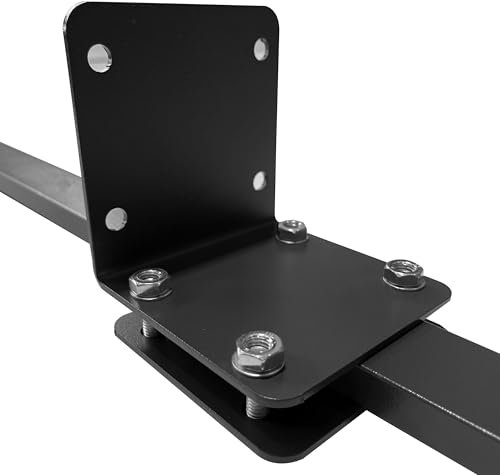 QUICK STAR Balkonklemme für Balkon Fächer Easy Mount Geländer bis 65mm Flach Handlauf ohne Bohren