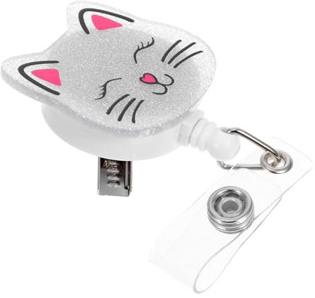 VILLCASE Herzlichen Glückwunsch! Ausweishalter Mit Einzigartigem Katzendesign Und Einziehbarem Clip Für Ausweise