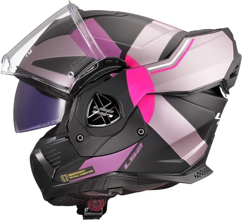 LS2, Modularer Motorradhelm ADVANT X ULTRA Matt Grey Purple, S