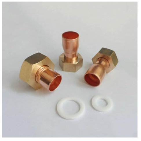 OSBCMZGE 1pc 1/2 3/4 1 2 Female x 12.7 15 16 22 28 35 42mm End Feed Cup Connector Copper Plumbing Fitting For Air Condition (NO9)