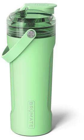BrüMate MultiShaker Mixer-Shaker-Flasche, 100 % auslaufsicherer, isolierter Edelstahl, Pre-Workout- und Protein-Shaker-Flasche für das Fitnessstudio, 750 ml (Kiwi)