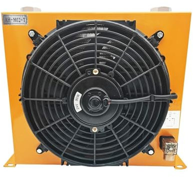 LNHHG AH1012T-CA Radiatore aria idraulico Gru montata su camion Serbatoio del carburante modificato Radiatore di raffreddamento Radiatore dell'olio raffreddato ad aria(DC 24V)