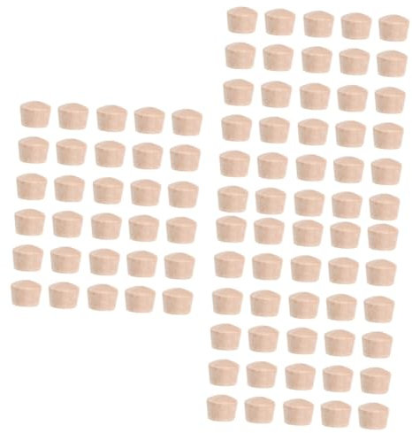 EXCEART 3 Set Tappo Per Fori in Legno Tappo A Testa Tonda Tappo A Testa Piatta Copriforo Per Mobili Spine Parti Di Ricambio Tasselli Per Mobili in Legno Di Legno Beige 300 Pezzi * 3