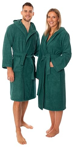Lavea Mexico – Bademantel Damen & Herren aus 100% Baumwolle – weicher Frottee Morgenmantel mit Kapuze, Unisex Design, Ideal für Sauna & Zuhause, saugstark & pflegeleicht