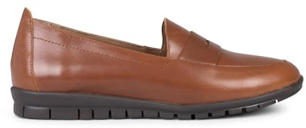 Mocasines cómodos y básicos de Piel Camel, EU 37