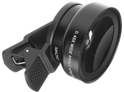 Homoyoyo Lente Gran para Móvil con Clip Lente Macro HD sin Distorsión para Cámara Externa Compatible con Smartphones