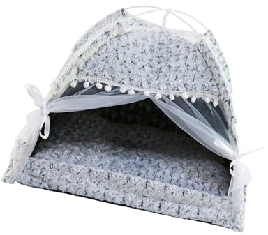 Tsophreniq Tenda per Cani in Peluche, Tenda per Gattini, con Cuscino Rimovibile, Maglietta Comoda e Calda per Uso Interno