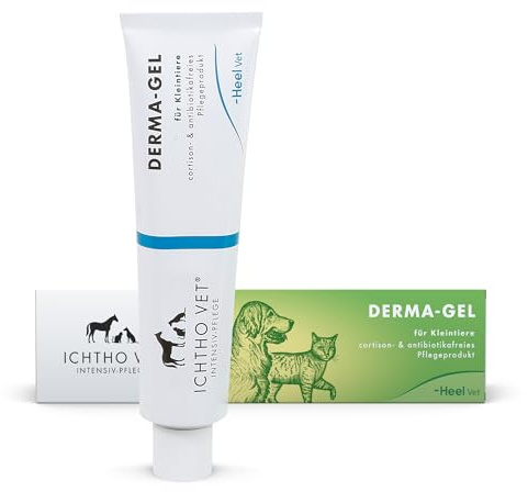 Ichtho vet Derma-Gel – Bei feuchten Hautirritationen für Hunde & Katzen 50g | Unterstützt die Hautregeneration, hautberuhigend, Wohltuend bei Juckreiz |Made in Germany