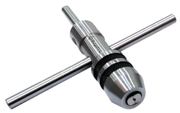 AD INTERNATIONAL ADI Heavy Duty Spindle Pilot Adjustable Tap Wrench (1/4'' to 1/2) For Thread Repair, Ratcheting Tool, Ideal for Taps Delivers Fast, Controlled Threading on Metal or Wood
