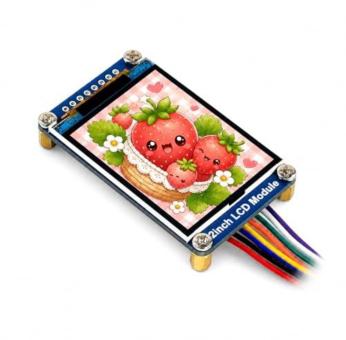 2inch LCD Display Module IPS Screen 240×320 Resolution Onboard Driver ST7789 SPI Interface RGB, 262K Color with Examples for Raspberry Pi/Jetson Nano/Arduino/STM32