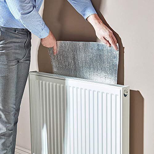 Coopers of Stortford - Easy-Fit Adhesive Radiator Heat Reflectors Foil Panels
