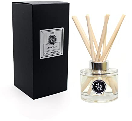 LUXX Creations - Large Fragrance Reed Diffuser 150ml (Black Orchid/Natural Reeds) Orchid, Ylang, Truffle, Vanilla, Vetiver & Dark Chocolate