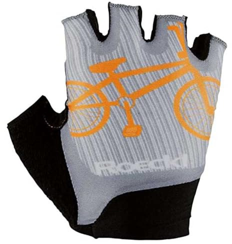 Roeckl Trapani Kinder Fahrrad Handschuhe kurz grau 2023: Größe: 5