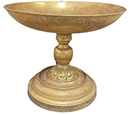 Pandecor Alzata a Coppa in Metallo Color Oro d. 38.5 x h. 30 cm.