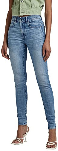 G-STAR RAW Lhana Skinny Wmn Jeans för kvinnor, Blå (Sun Faded Niagara D19079-c051-d898), 33W x 30L
