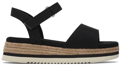 TOMS Damen Sandalen – Stilvoller Komfort mit mittelhohem Keilabsatz & OrthoLite Einlegesohle – Recyceltes Material