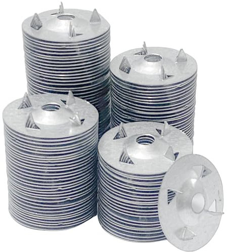 XJKJ - 150 arandelas de fijación de tablero de espuma, arandelas para instalación de paneles de tablero de espuma, arandela de metal de acero galvanizado de 1-1/8 pulgadas para fijar la instalación de
