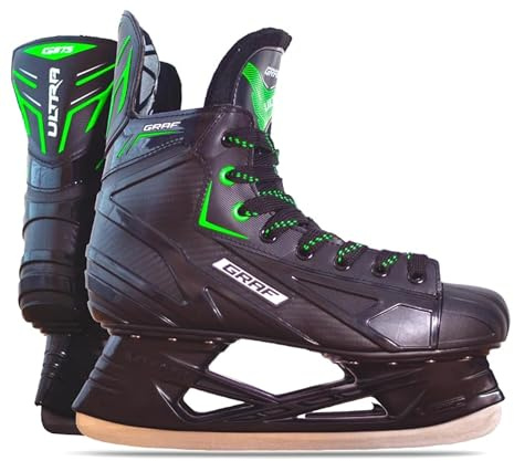 GRAF Eishockes-Schlittschuhe Ultra G875 Green Edition Venom PRO Black Schlittschuh (43)
