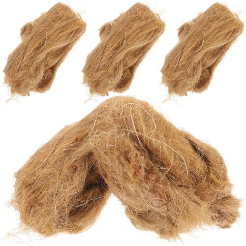 Jute Fire Starters 4pcs Natural Khaki Outdoor Fire Tools