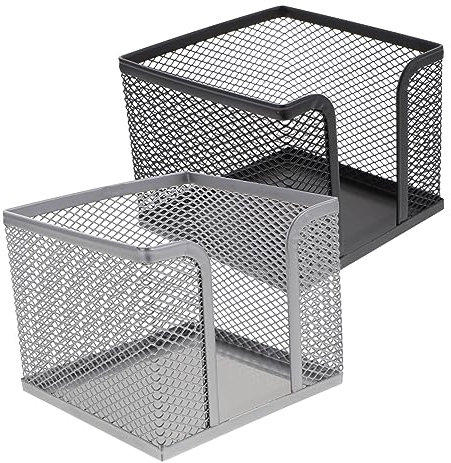 EXCEART 2stücke Notizpapier-boxen Notizblock-container Für Schreibtisch Praktischer Memo Pad Für Büro Und Schule
