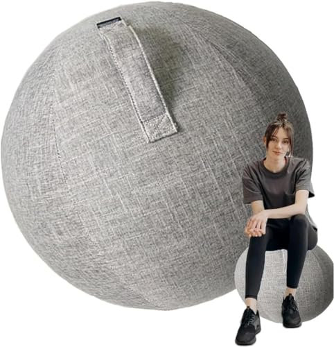 55/65/75 cm Yoga Ball Hülle, Schutzhülle Für Gymnastikball, Balanceball-Abdeckung Staubdicht Faltbar Sitzbälle Für Schwangerschaft & Home Gym Stilvoll Und Funktional Fitness, Yoga-4||65cm