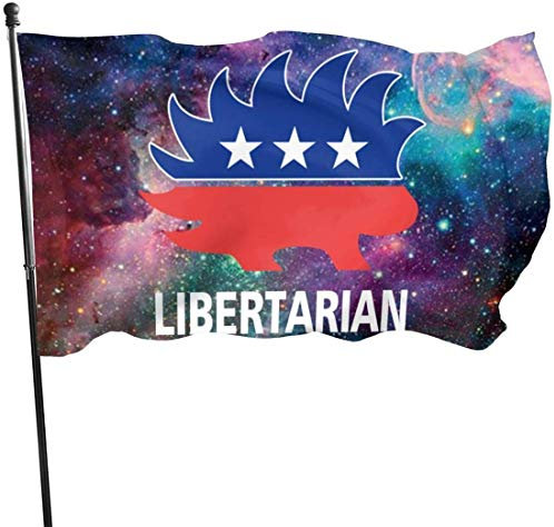 Hofflagge, Banner, libertäre Stachelschwein-Flagge: 90 x 150 cm, robust, die stärkste, langlebigste Flagge, Nationalflagge, Outdoor-Flagge
