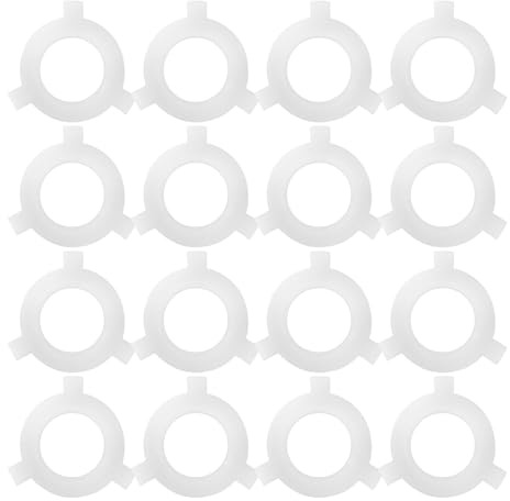 HOMSFOU 20Pcs Anillo Adaptador E27 a E14, Reductor Convertidor Pantalla, Anillo Reductor De PláStico Para LáMpara, FáCil InstalacióN, Ideal Para Hogar Y Comercial