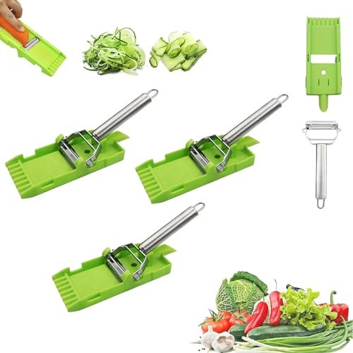 GeRRiT Cookaroos Pelador Pelador de Verduras multifunción Todo en uno Rallador 2 en 1 Pelador Multiusos para Frutas y Verduras