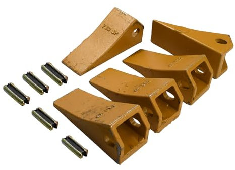 Molloparts 23FP Flex Pins 230SP Baggerschaufelzähne kompatibel mit John Deere Case JCB 23 230 Series Kompaktlader Bagger (5 Stück)