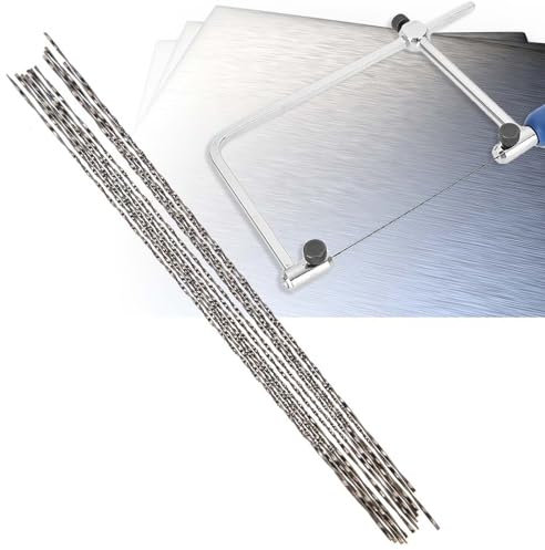 Lames de Scie à Chantourner 12 Pièces lame de scie à chantourner spirale n1 Lames de Scie à Bois, Dents en Spirale Coupe du Bois Métal Plastique Acier à Haute Lame per seghe a scorrimento