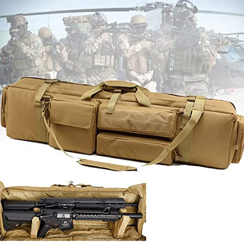 ANSNOW Doppelte Lange Gewehrtasche Für Den Transport Von Schusswaffen, 100 Cm/39 Zoll. Sichere Transportkoffer Für Schusswaffen Mit Langem Lauf Zur Aufbewahrung Von Gewehren Mit Zielfernrohr Und Zub