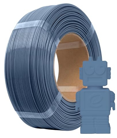eSUN PLA Basic Refill Filament 1.75mm, Grau, 1KG | Spulenloses 3D Druck Filament Maßgenauigkeit +/- 0.05mm, 1KG Spule (2.2 LBS) PLA Filament für Hochgeschwindigkeitsdrucker