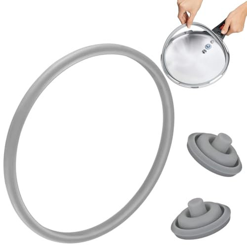 PVFZXS WMF Schnellkochtopf Ersatzteile, Sicomatic Dichtungsring 22cm und 2X Kochsignaldichtung (18cm und 22cm), WMF Smoothie Maker Ersatzteile, Schnellkochtopf (3Teiliges Set)