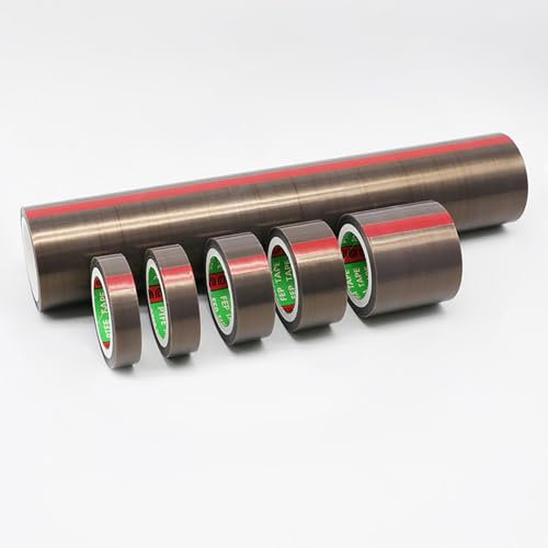 COYOUCO Teflonband, 0,05 mm Dickes 50-70 mm breites PTFE-Klebeband für Vakuumiermaschinen und Elektroindustrie, 10 Meter lang,60mm