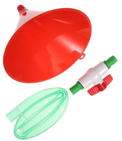 KICHOUSE Funnel Wide Mouth Funnels for Bottles Plastic Beer Valves Strainer for Kitchen Use