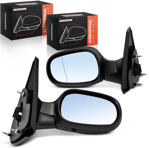 Frankberg 2x Rétroviseur Gauche Droite Rétroviseur Électrique 5-Pôles/7-Pôles &-Capteur de température de liquide de refroidissement Compatible avec M.e.g.a.n.e I BA0/1 Cabriolet EA0/1 7700834189