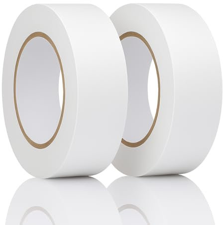 Reactive Brands 50mm Double Sided Tape – Extra Strong Sticky Adhesive Tape for Crafts, DIY, Scrapbooking, Photo Mounting, Cards, Wrapping 50mm x 33m – Heavy Duty Craft Tape (2 Rolls)