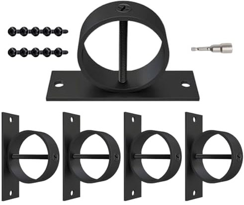 Support Décoratif Anneau pour Cordes | Support Fixation d'Anneau Coulissant Décoratif | Installation Facile Accessoire Robuste Polyvalent pour Quais Escaliers Ponts Rampe