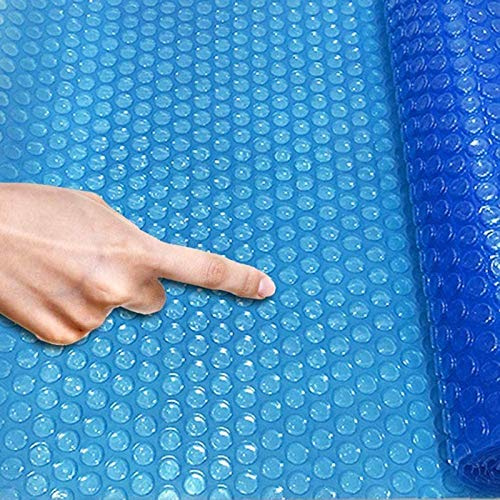 HSIRYAOHD Copertura solare resistente per piscina, rettangolare, coperta riscaldante a bolle con occhielli, per piscine gonfiabili estive e invernali, piscine interrate (dimensioni: 4 m x 10 m