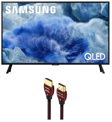 Samsung QN32Q8FAAFXZA 32 Inch Class QLED Q8F 4K Vision AI Smart TV with a WireLogic Ruby 8ft Ultra High Speed 4K-8K-10K HDMI Cable (2025)