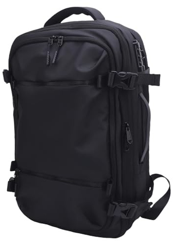SUNGOOYUE Sac à Dos d'air de Compression sous Vide Peu Encombrant pour Sac à Dos de Voyage pour Ordinateur Portable Serrure TSA Port de Chargement USB Tissu Oxford