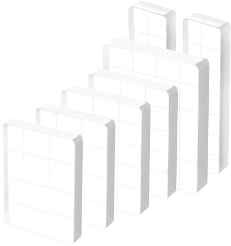 6 Stück Acrylblock für Silikonstempel Geburtstag Silikonstempel Set, Acrylic Stamp Block Clear Stamps für Weihnachten Hochzeit DIY Basteln Scrapbooking Fotoalbum Kartenherstellung