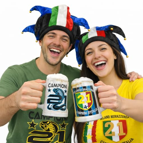 PELUSCIAMO 1 Boccale Birra Scudetto Calcio Internazionale Campione D'Italia 25/26 21 Scudetti | 500 ml – PS 13517-INT-01