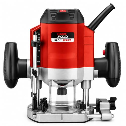 Lumberjack 1200W 1/4 Plunge Router Variable Speed Wood Router Tool | Variable Speed