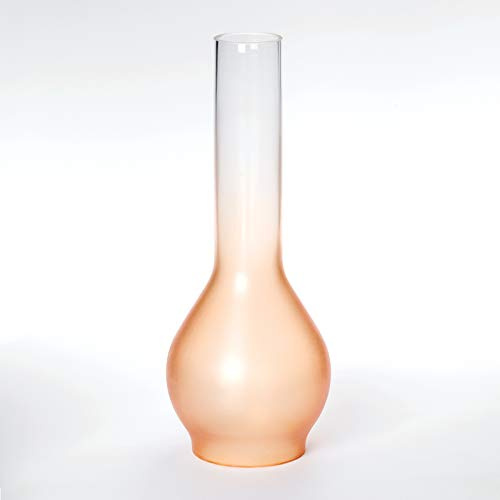 Petroglas, Vestaschirm, Petroleum, Öllampe gold-matt, Lochöffnung unten 45mm 70mm 75mm Ersatzschirm Schirm Leuchtenglas (45mm)