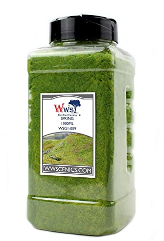 WWS War World Scenics WWScenics | 1mm Spring Static Grass | 1000ml Can | WSG1-009 | Realistic Model Scenery Material