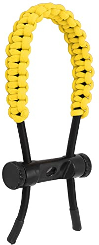 SPYMINNPOO Bow Wrist Sling, Wrist Sling Handschlaufe Handgestricktes Kordelseil Einstellbar für Trainingsübungen(Gelb) Freizeitsport Zubehör Für Schießen Und Bogenschießen